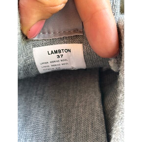 Unisex Woolloomooloo Cheviot Grey Wool size 37 / us 6.5-7 - Picture 12 of 13